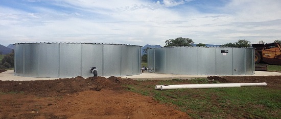 90kL SX liner water tanks